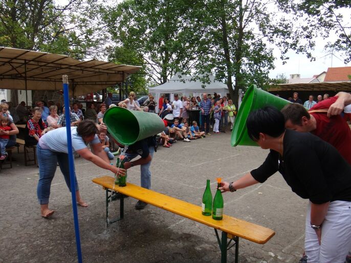 Wettbewerb mit Geschicklichkeitsspielen